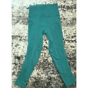 Green thick compression lululemon leggings